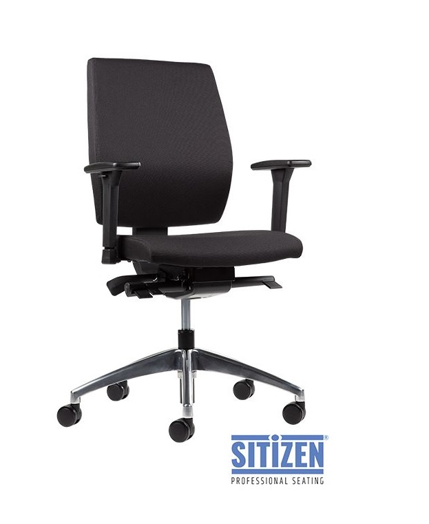 Zwarte bureaustoel SITIZEN TT3-A